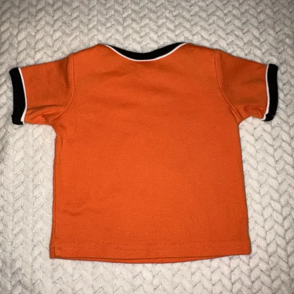 Harley Davidson Baby Graphic Ringer T-Shirt Biker Motorcycle Toddler 3-6 Months